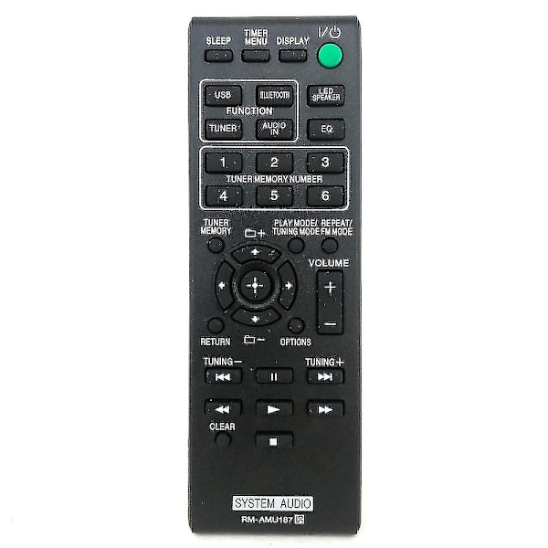 erstatning Rm-amu187 til Sony Personal Audio System Fjernbetjening Gtk-n1bt Fernbedienung