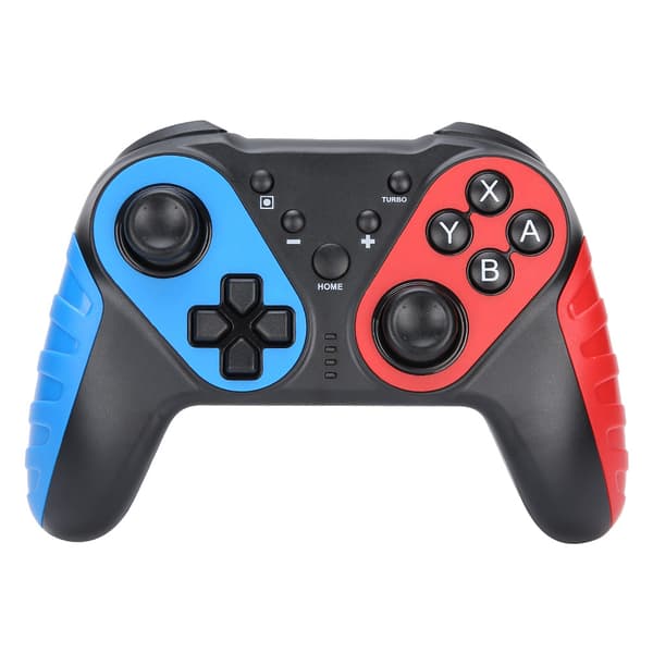 Bluetooth Trådløs Controller Gamepad med Gyroskop til Nintendo Switch Pro Blå Rød