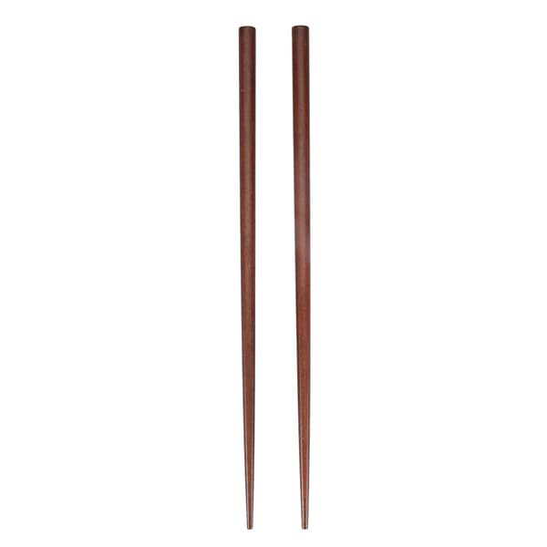 Bærbar Chopsticks-boks i tre, dyp trefarge, servise