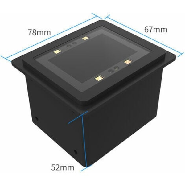 Indbygget stregkodescanner Auto-induktion 1D/2D/QR stregkodescanner Support USB-forbindelse Kommandokontrol