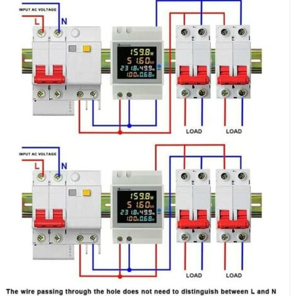 D52-2066 100A multifunktionell digital power AC40-300V skentyp elektrisk power