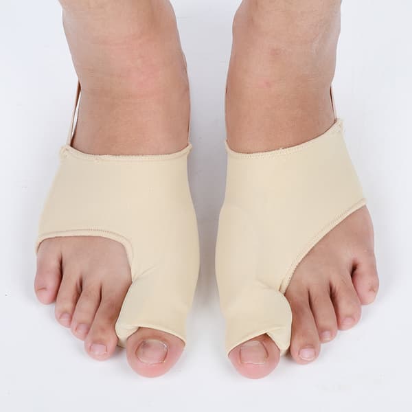 Hallux Valgus Vård Silikon Tå Elastiskt Band 1 Par Lycra Tyg