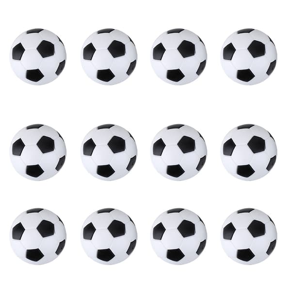 12 stk. Bordfodboldspil Udskiftningssæt 36 mm Mini Fodbolde Sæt Tilbehør
