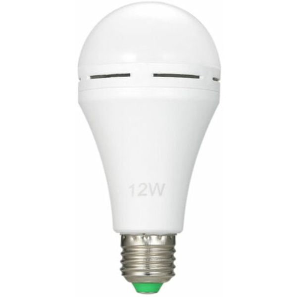 1st multifunktionella uppladdningsbara LED-nödlampor 12W 60W Motsvarande 6000K Ljusa utomhuslampor för P