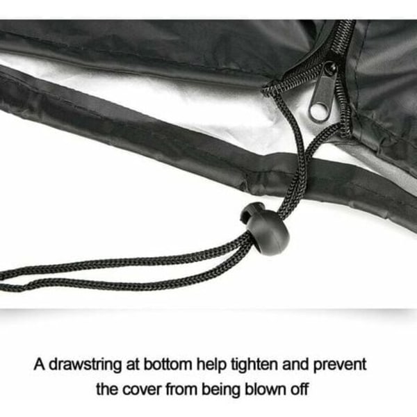 Paraplytrekk, 265 cm hageparaplytrekk/beskyttende Oxford vanntett paraplytrekk, svart
