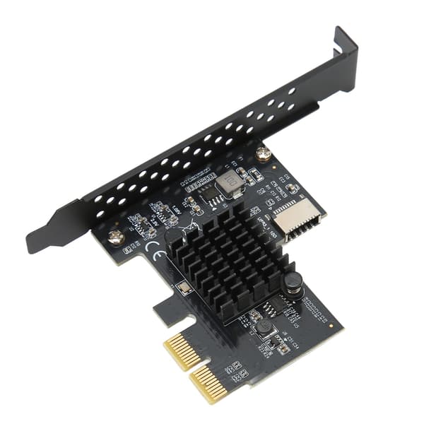 USB 3.2 Typ E Frontpanel Internt Expansionskort 20PIN 10Gbps Adapter för Stationär PC PCI E 2X Gränssnitt
