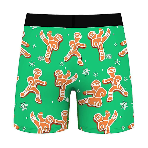 Jouluiset Bokserit Shortsit Alushousut Miesten Joustavat Alushousut F XL