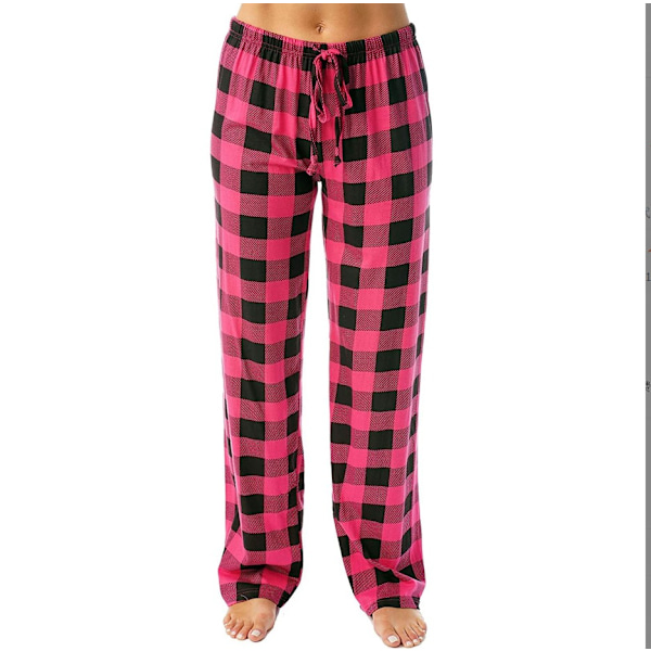 Naisten pyjamahousut, pehmeät, mukavat naisten casual pyjamahousut M
