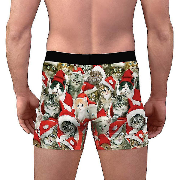 Christmas Boxers Briefs Mænd Xmas Undertøj Underbukser C M