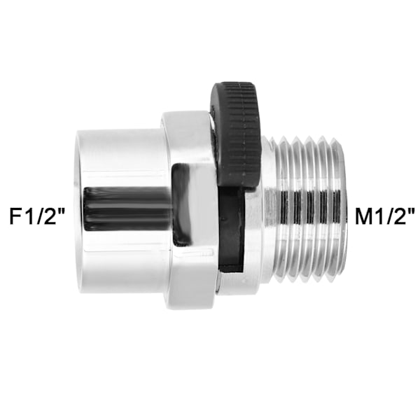 1/2-tommers Dusjhode Sprøyte Flow Control Valve og Avstengingsadapter for Badtilbehør
