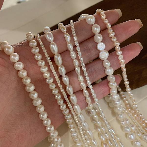 Halskjede Pearl Smile Stud Jenter&#39; Motesmykker Ac3426 Akoya M Size