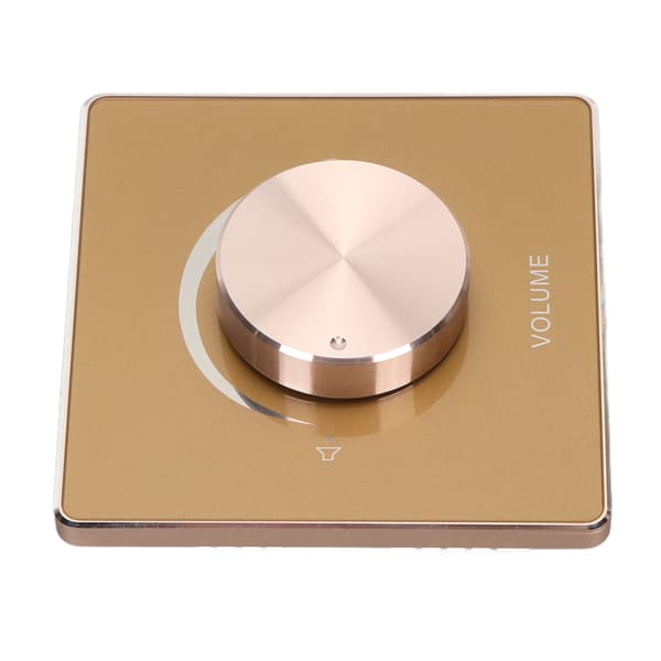 50W Lydstyrkeknap Aluminiumlegeringsramme 5 Position Konstant Modstand Tuning Switch Vægmontering