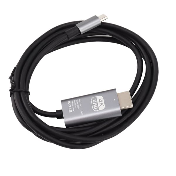 USB C til HDMI Kabel 4K 30Hz Plug and Play UHD Adapter