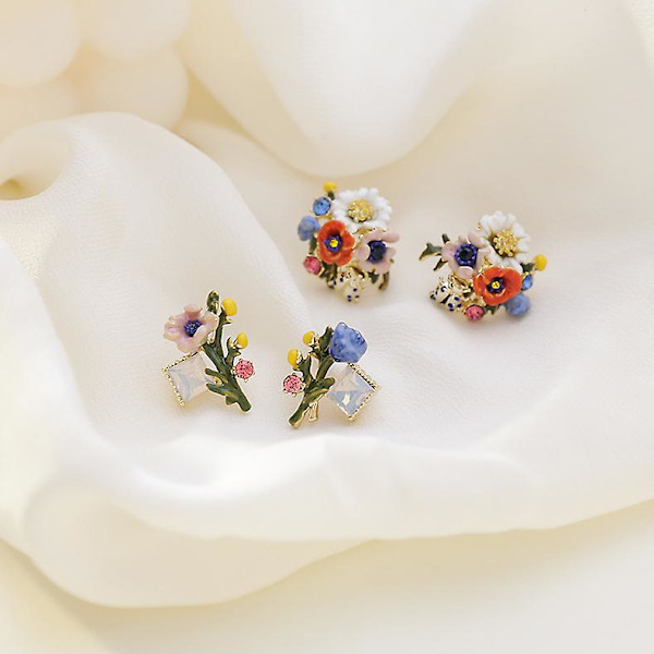 Ørering Flower Studsummer Outfit Piger&#39; Modesmykker Ac3552 A46