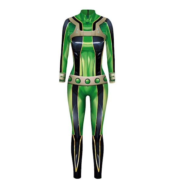Halloween Spider-Man Iron Man Jumpsuit Cosplay kostym för kvinnor Green L