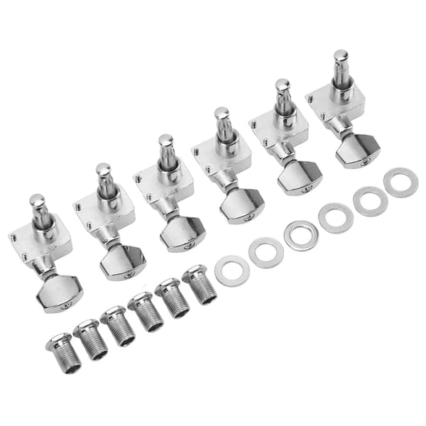 6 Set Stängda Gitarrstämskruvar Maskinhuvud Stämskruv Kit för Fender Elgitarr
