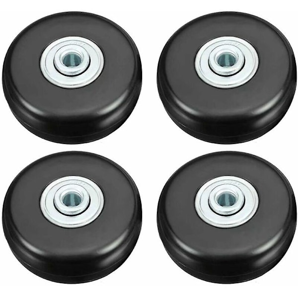 Resväska Caster, Bagage Resväska Reparation Caster Heavy Duty 50mm Mute Gummi Universal Svänghjul Reserv Transport Byt Caster 4st För resväska/lu