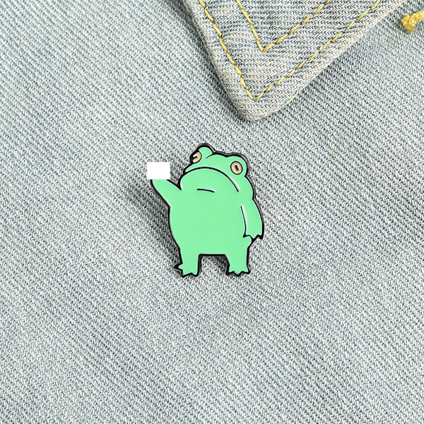 5 st Brosch Pin Rolig Anime Legering Söt Groda Tecknad Djur Brosch För Barn