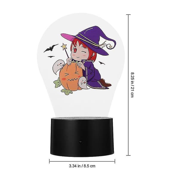 1 stk Halloween nattlys for Halloween-dekorasjoner