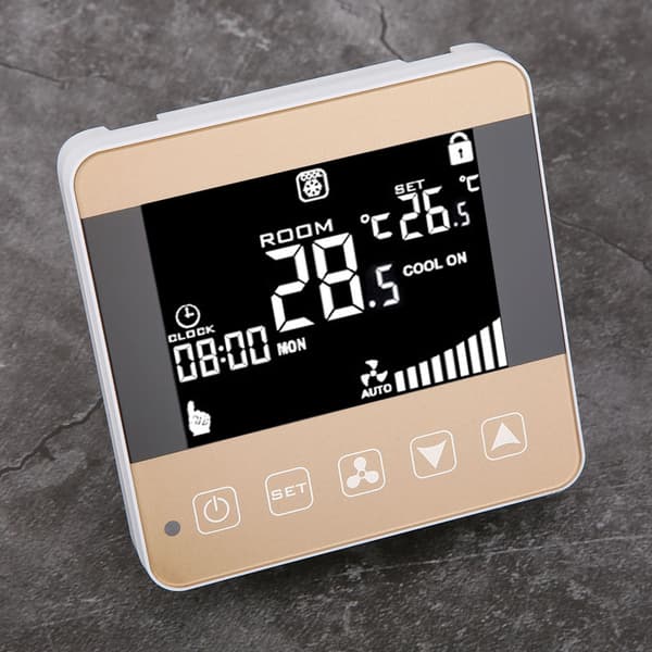 Smart WiFi LCD digital termostat för central luftkonditionering fläktkonvektor