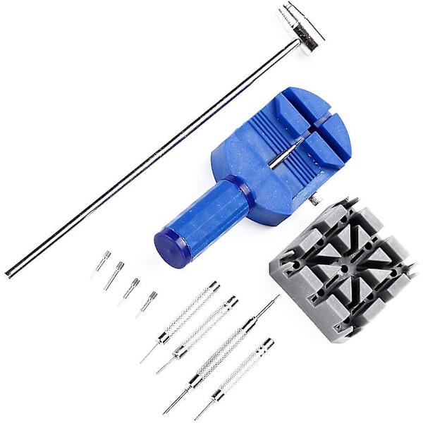 11 st Watch Armbandsurrem Fästanordning Borttagare Hammer 3 Pin Set Spring Bar Reparationsverktygssats