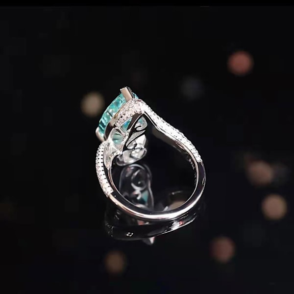 Unisex -ring Päronformad öppen smycke Geometri Utsökt fingerring smycketillbehör