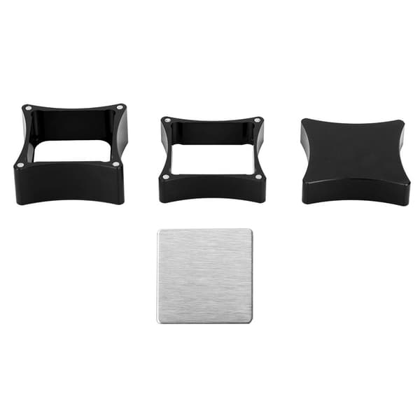 Snooker-kridtholder i aluminium (sort)