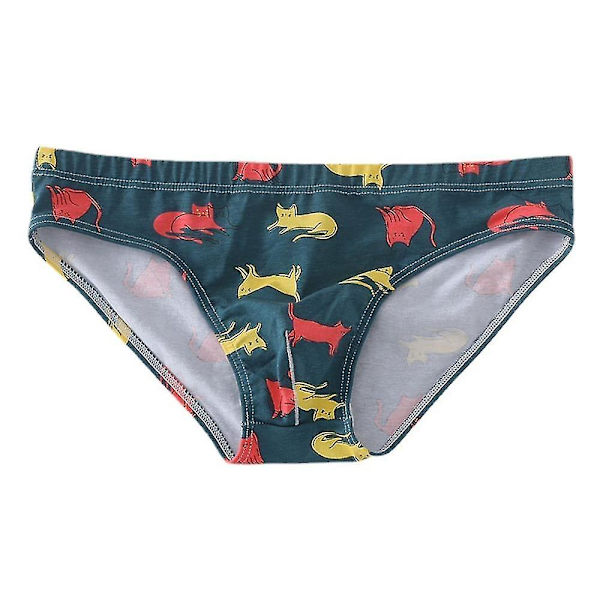 Miesten Adults Print Matalahousut Hengittävät alusvaatteet Dark Green M
