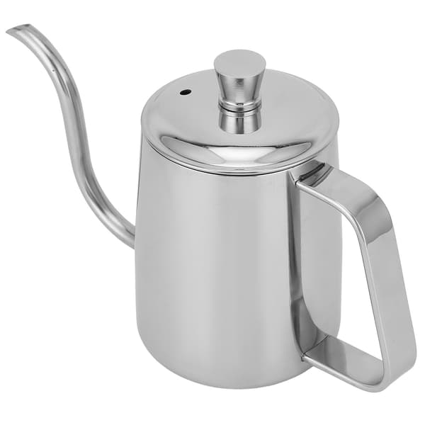 Rustfritt stål sølv 350ML kaffekjele med lang, smal tut