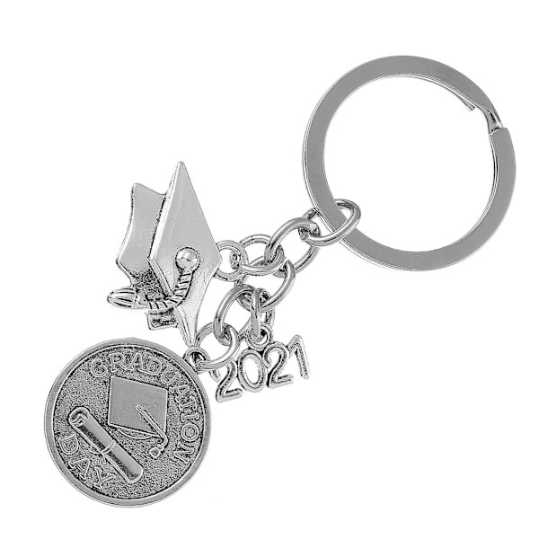 1 stk eksamen tema nøkkelring gave bachelor formet nøkkel anheng Present 2.2CM