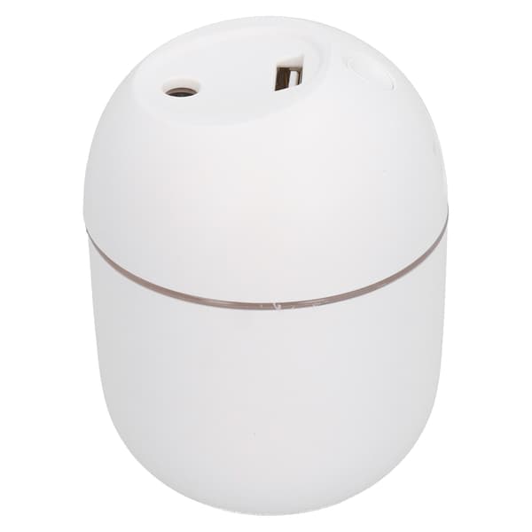 Bärbar Mini USB Skrivbordsluftfuktare med LED-ljus för Sovrum Vit