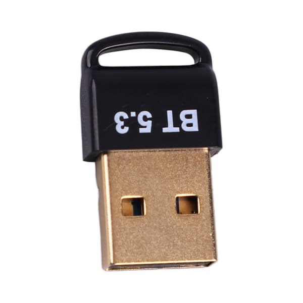 USB Bluetooth 5.3 Adapter Gullbelagt Plugg Sender Mottaker for Windows 8.1 10 11 PC