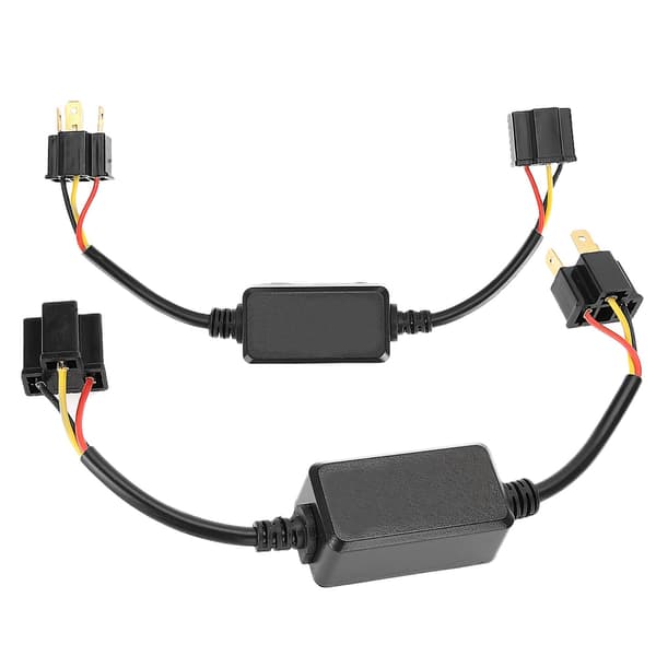 2 stk. bil LED-frontlysdekoder Anti-interferens feilfjerner filter radio lyd