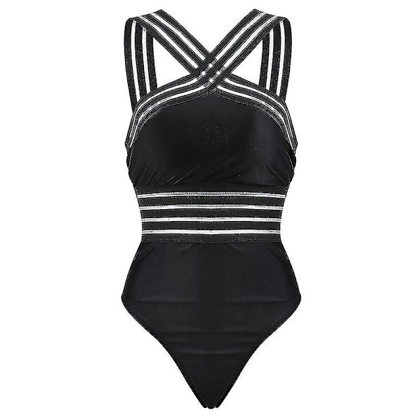 Badedrakt for kvinner One Piece Monokini Solid Badetøy