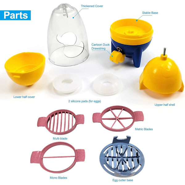 Manuell äggshakers mixer, portabel äggmaskin med äggskärare, äggula mixer, Golden Egg Maker, mixer köksprylar för att blanda ägg (plast)