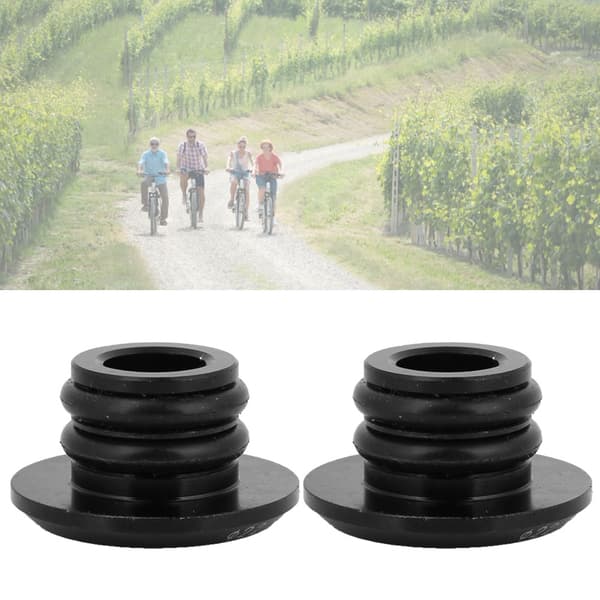 Aluminiumslegering Racercykel Styrgreb Bar End Plug Hætte Sort 1 Par