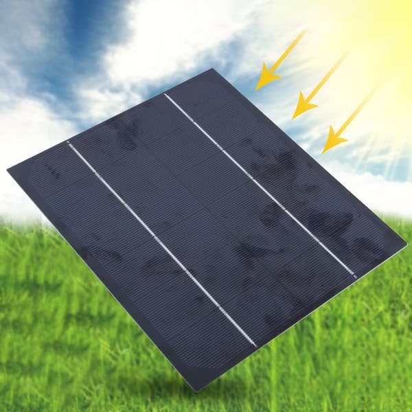 6W 6V Monokrystallinsk Silisium Solcellepanel Utendørs DIY Batterilader Strømforsyning