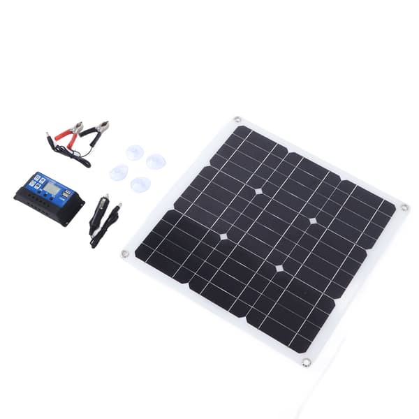 30W solpanel sæt dobbelt USB DC udgang 100A controller til bil båd batteri
