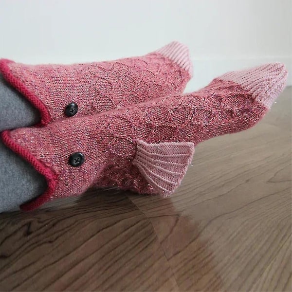 Christmas Animal Novelty Neulotut sukat Mid Calf Xmas Sukat Carp