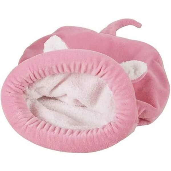 Kæledyrsseng Blød varm kattesovepose Selvopvarmende sovepose Kitty Sack Pet Kennel Senge Snuggle Sack Tæppe Måtte Kitty B