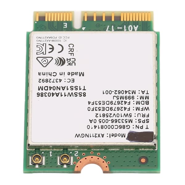 Intel AX211NGW M2 Key E WiFi 6E Bluetooth 5.2 Trådløst Adapterkort til Windows 10