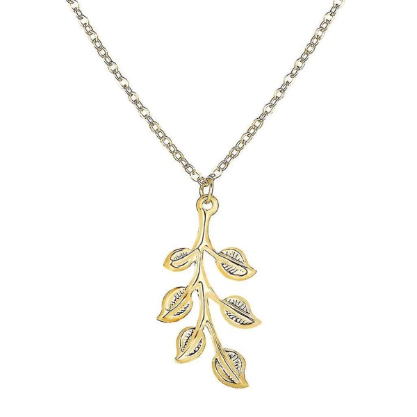 Leaf Pendant pitkä kaulakoru Retro Simple Temperament Trend Solisluun ketju