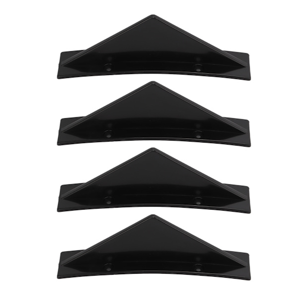 4 STK Bagkofanger Diffuser ABS Blank Sort Hajfinne Spoiler Universal Bil