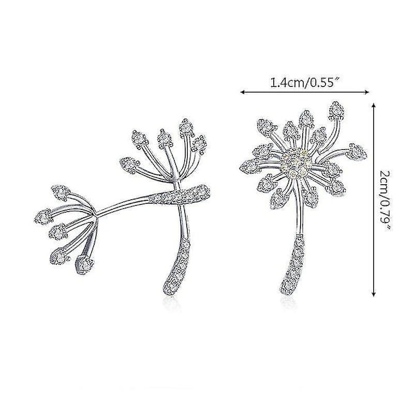 uregelmæssige Zircon Sølv Smykker Gave Stud Øreringe