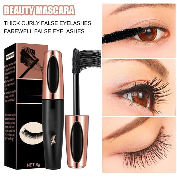 Volumengivende Vandfast Sort Mascara 2-pak