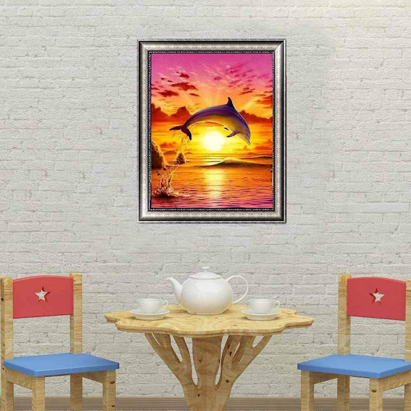 Tee tee-se-itse 5D- diamond painting , tee-se-itse 5D-timantti-tee-se-itse 5D- diamond painting kodin seinäsisustusmaalaukset timanttikoristeluja (50×40 cm),