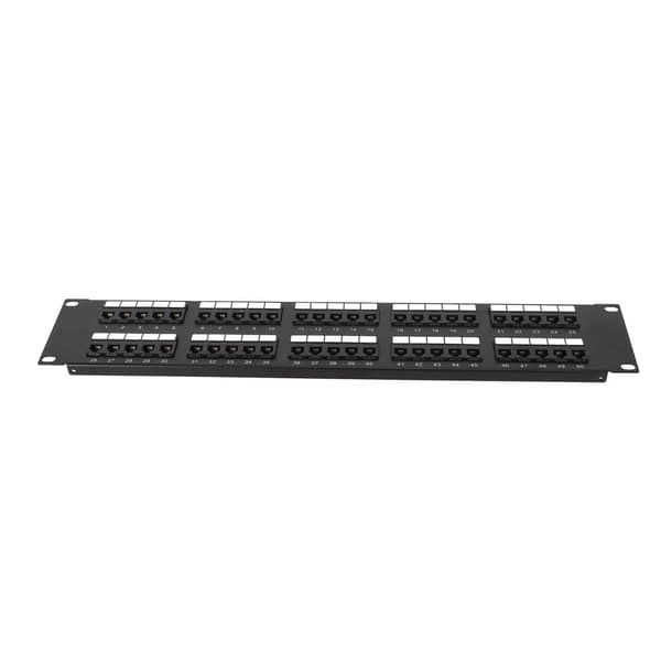 CAT3 50 Ports Netværks Patch Panel Plug and Play RJ11 Netværks Patch Panel til 19 tommer Standardskab