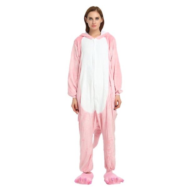 Dinosaur conjoined animal pyjamas Halloween rollespill 120CM Pink