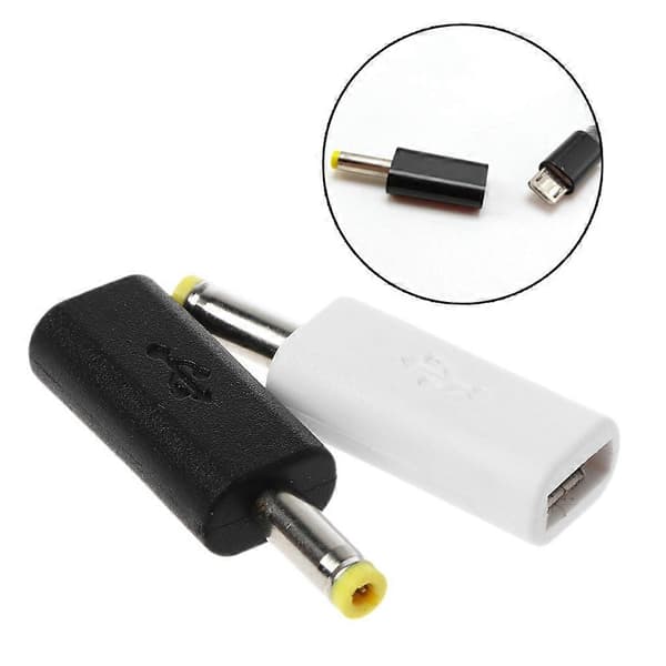 Micro USB hun til DC 4.0x1.7mm hanstik Jack Converter Adapter Opladning til og mere Andra