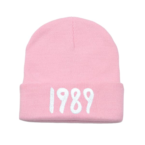 Taylor Swift Strikkelue Monogram Ullue Vinterlue - 1989 Rosa